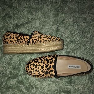 Leopard/Cheetah Steve Madden Espadrilles Shoes